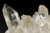 Glass-Clear Smoky Quartz Crystal Cluster - Brazil #258936-1